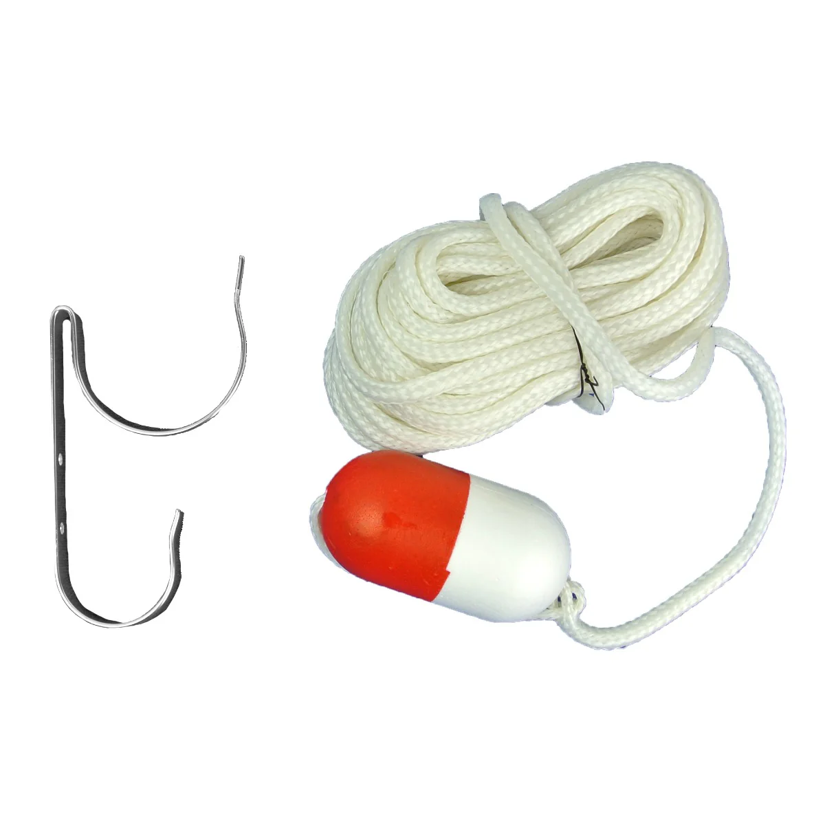 60' Throw Rope with Float & Ring Buoy Holder