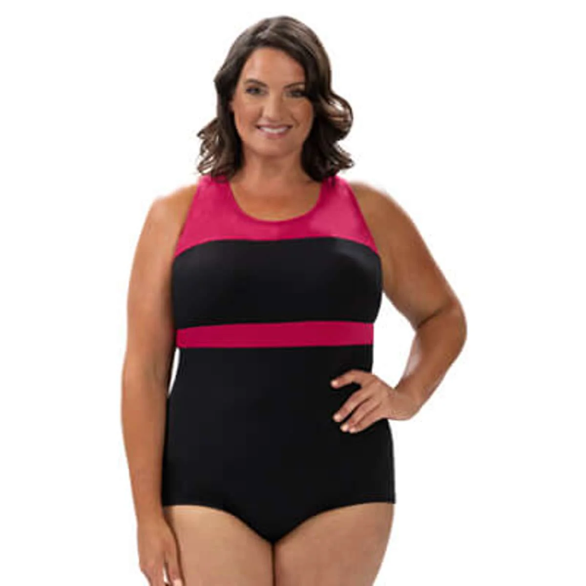 Dolfin Women's Color Block Conservative Lap Suit - Image 11