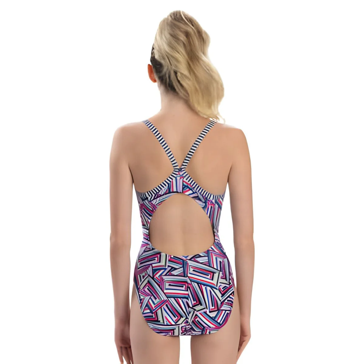Dolfin Women's Print V-2 Back - Image 32