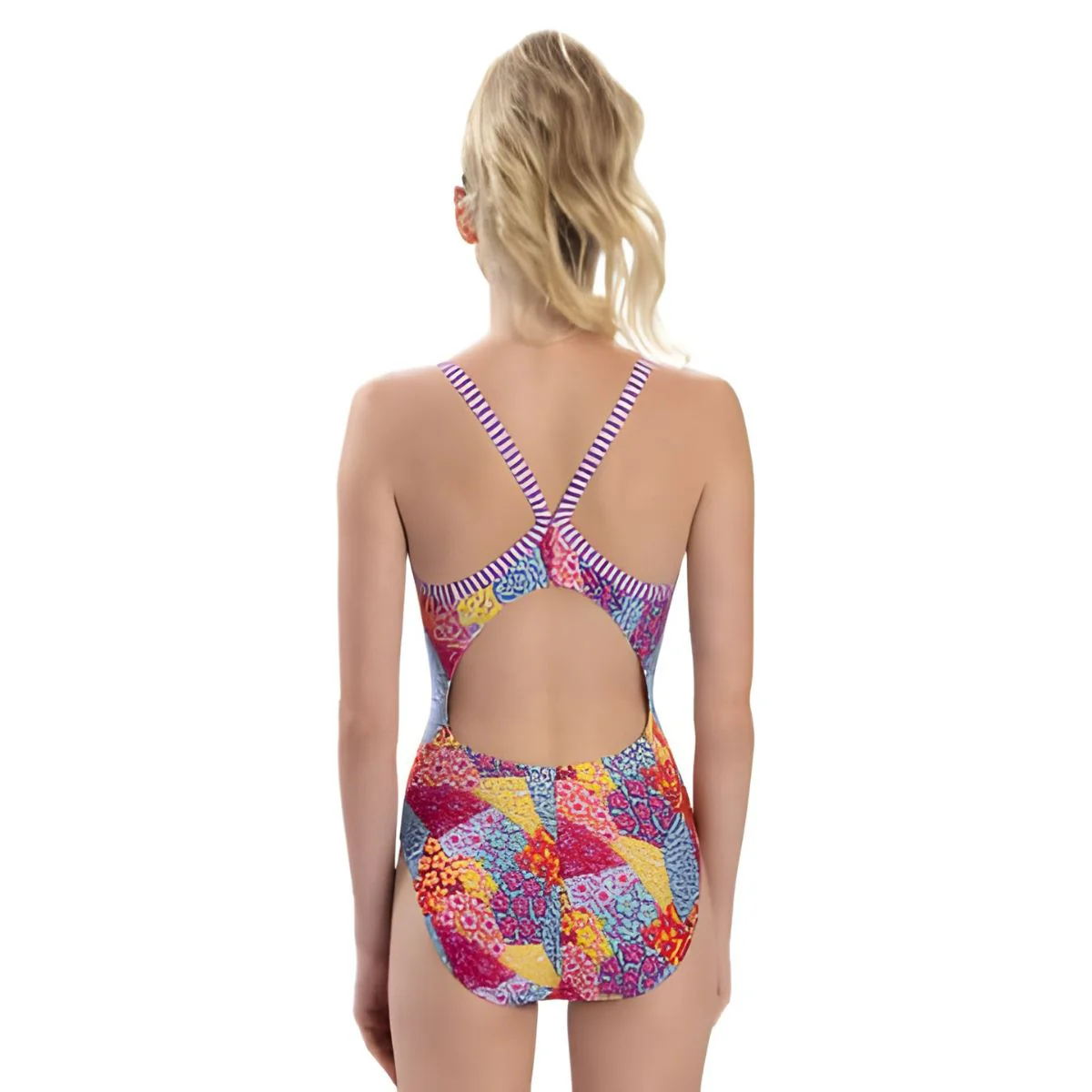 Dolfin Women's Print V-2 Back - Image 36