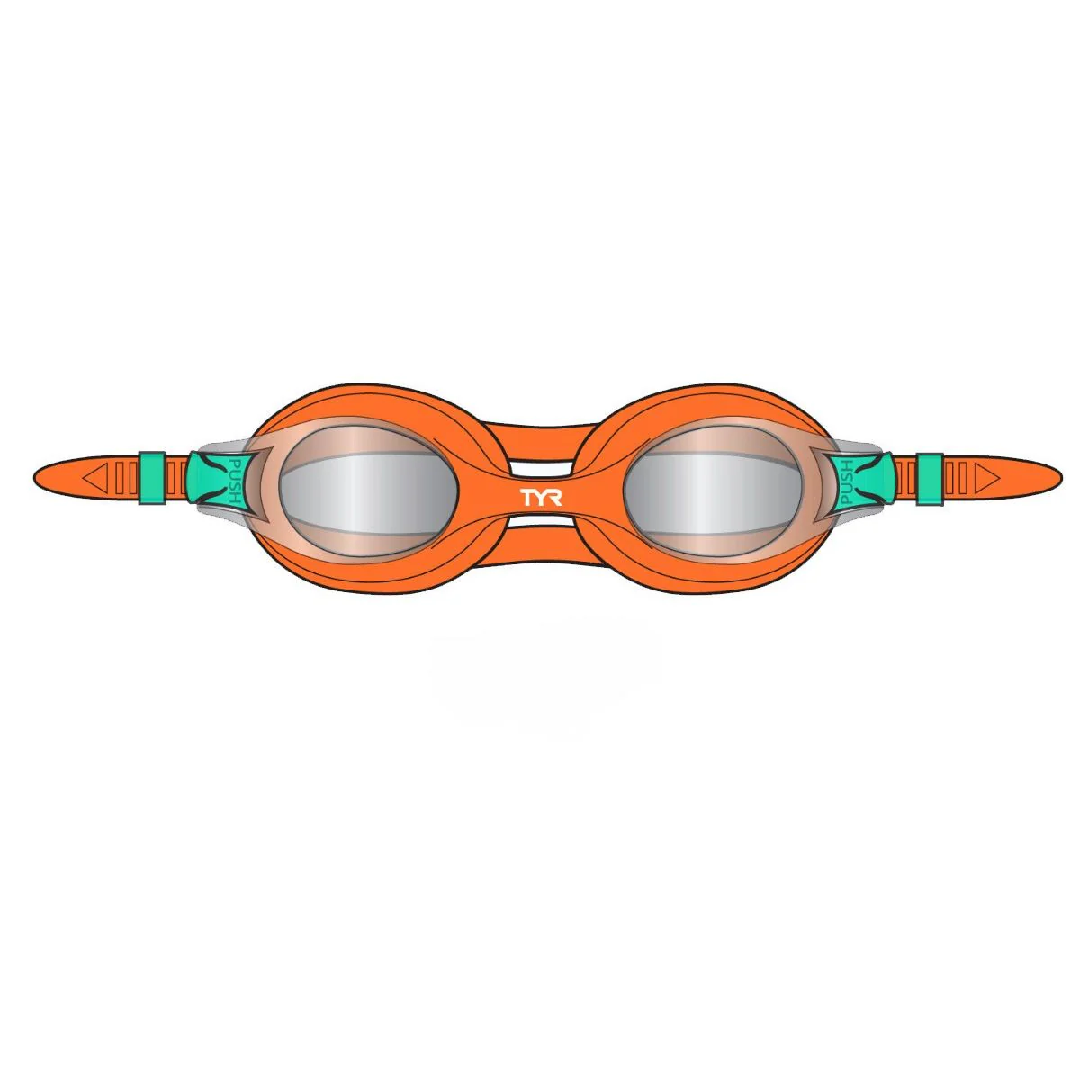 TYR Kids' Swimple Mirrored Goggle - Image 17