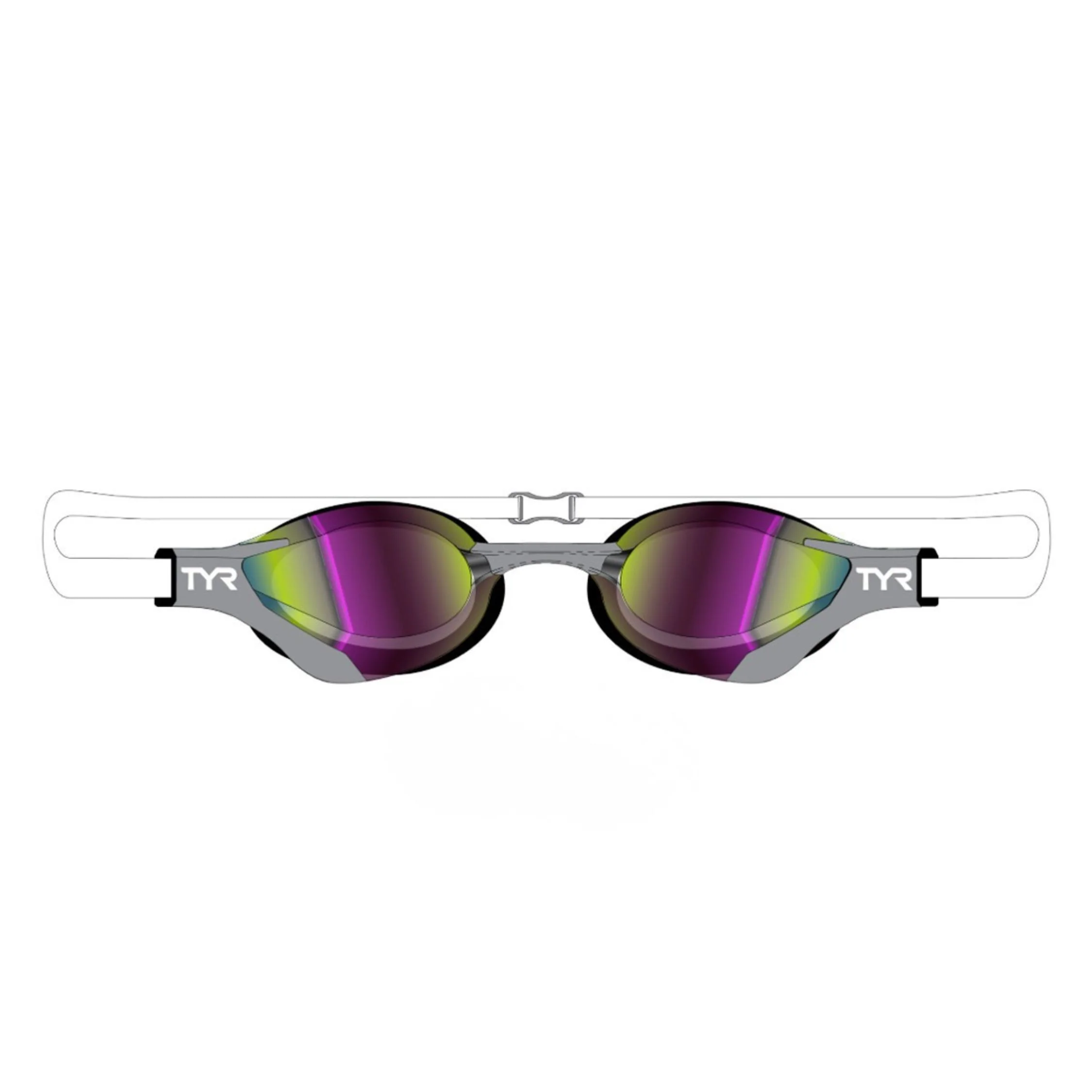 TYR Tracer-X RZR Racing Mirrored Adult Goggles - Image 7