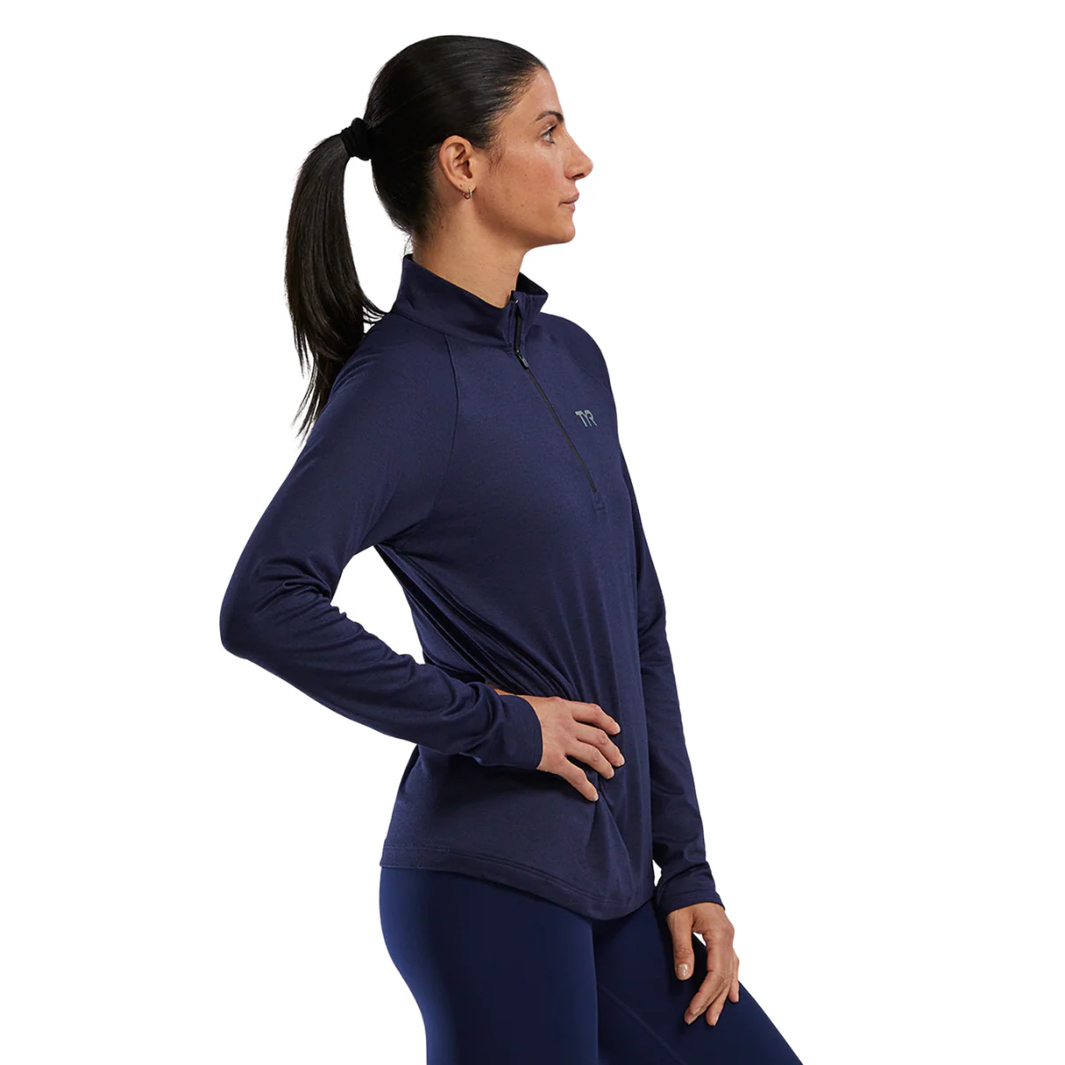 TYR Women's SLS Raglan 1/4 Zip Long Sleeve - Image 15