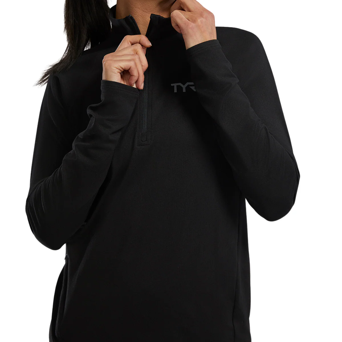 TYR Women's SLS Raglan 1/4 Zip Long Sleeve - Image 23